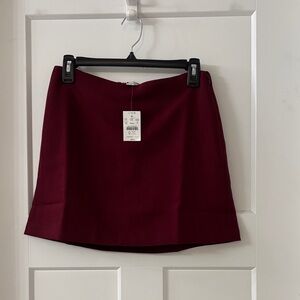 J. Crew Women's Wine / Burgundy Mini Skort